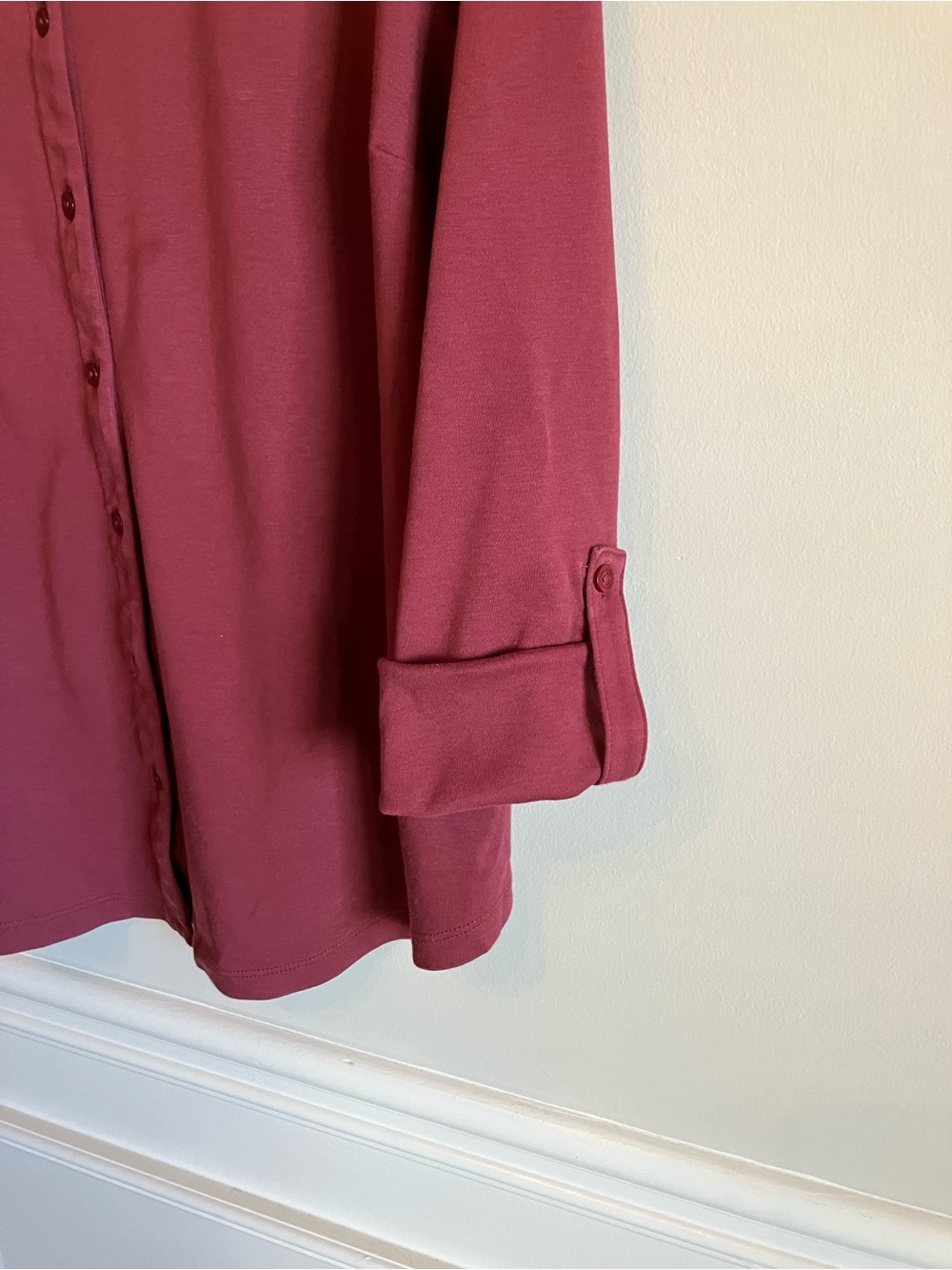 Isaac Mizrahi Essential Long Sleeve Button-Front Cardigan Size XL. Pima cotton - Picture 5 of 11